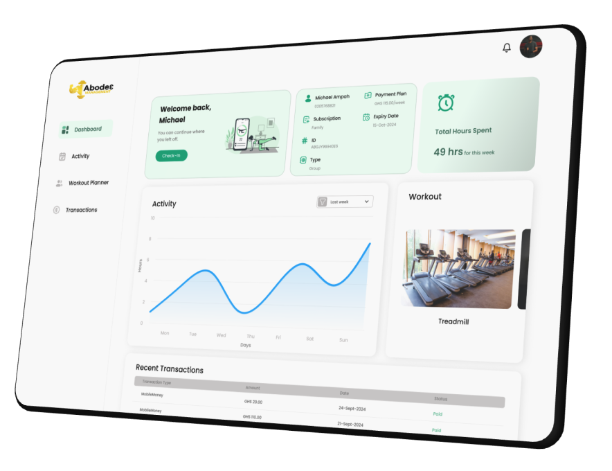 Abode3 dashboard preview