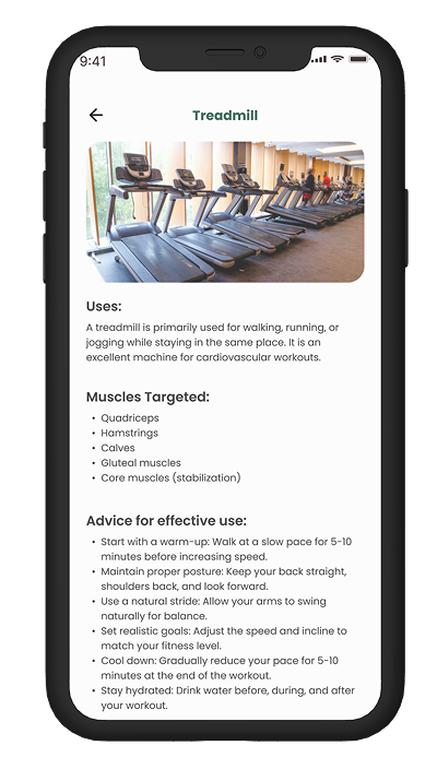 Workout updates on mobile